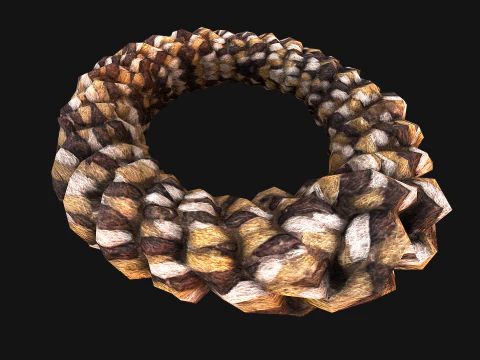 Pet Dog Chewing Toy Chew Rope 3D Model