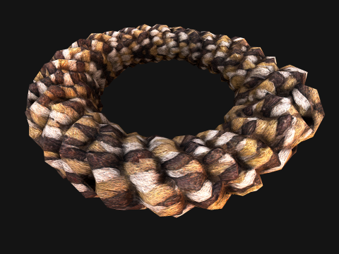 Pet Dog Chewing Toy Chew Rope 3D 模型