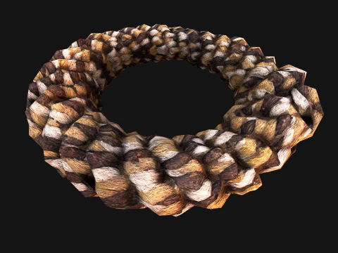 Pet Dog Chewing Toy Chew Rope 3D Model