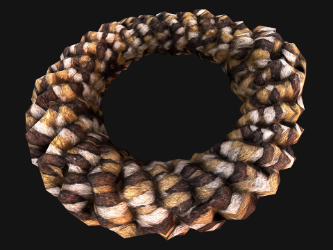 Pet Dog Chewing Toy Chew Rope 3D 模型