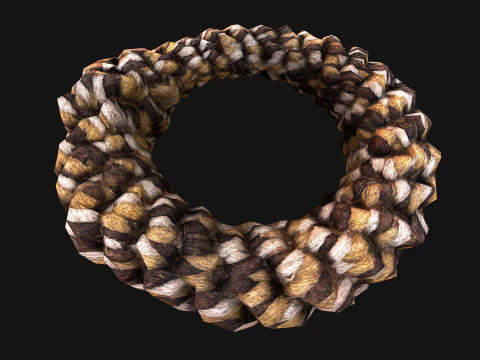 Pet Dog Chewing Toy Chew Rope 3D Model