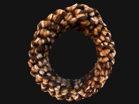 Pet Dog Chewing Toy Chew Rope 3D Model