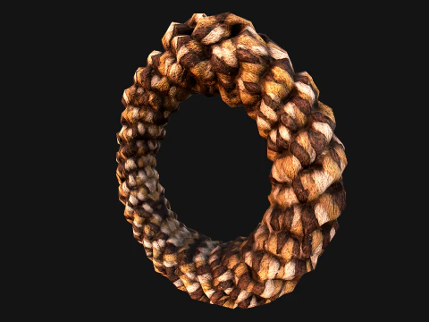 Pet Dog Chewing Toy Chew Rope 3D Model