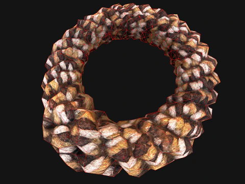 Pet Dog Chewing Toy Chew Rope 3D Model