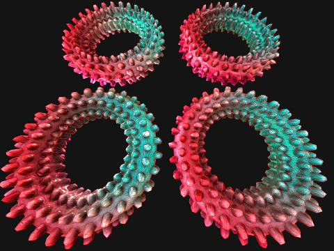 Pet Dog Chewing Toy Chew Gnawing Ring 3D Model