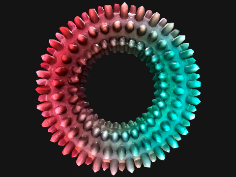Pet Dog Chewing Toy Chew Gnawing Ring 3D Model