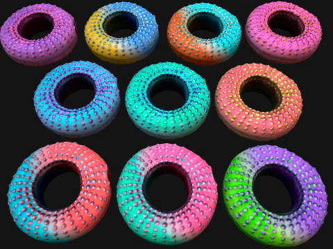 Brinquedo para mastigar para animais de estima&ccedil;&atilde;o, c&atilde;es, gatos, anel para roer Modelo 3D