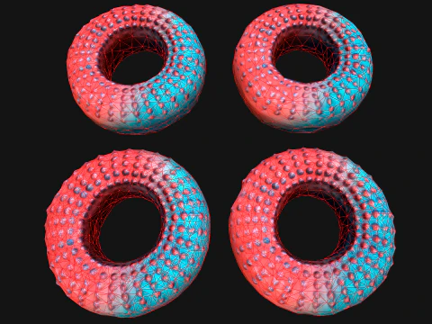 Chew Toy for Pets Dogs Cats Gnawing Ring 3D Model