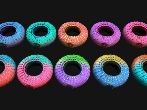 Chew Toy for Pets Dogs Cats Gnawing Ring 3D Model