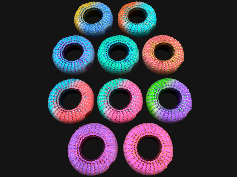 Chew Toy for Pets Dogs Cats Gnawing Ring 3D Model