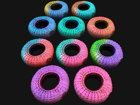 Chew Toy for Pets Dogs Cats Gnawing Ring 3D Model