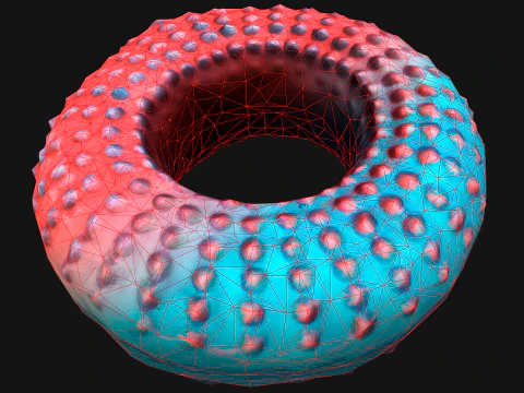 Chew Toy for Pets Dogs Cats Gnawing Ring 3D Model