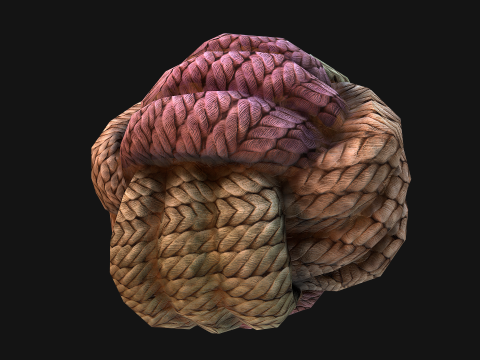 Pet Cat and Dog Rope for Gnawing Chew Toy 3D Model