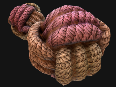 Pet Cat and Dog Rope for Gnawing Chew Toy 3D Model