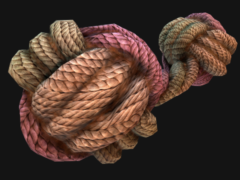 Pet Cat and Dog Rope for Gnawing Chew Toy 3D Model