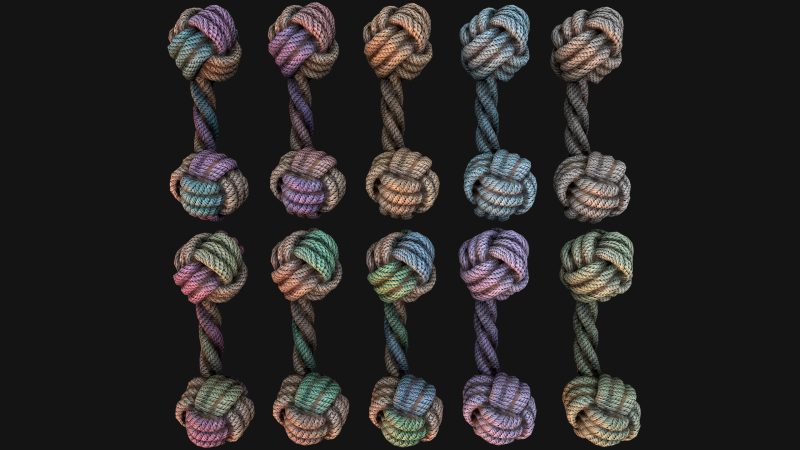Pets Cats and Dogs Rope for Gnawing Chew Toy Model 3D .c4d .max .obj .3ds .fbx .stl .blend