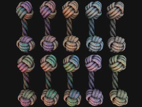 Pets Cats and Dogs Rope for Gnawing Chew Toy Model 3D