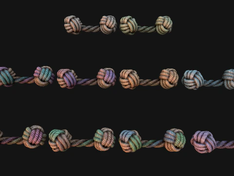 Pets Cats and Dogs Rope for Gnawing Chew Toy 3D Model