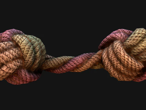 Pets Cats and Dogs Rope for Gnawing Chew Toy 3D Model
