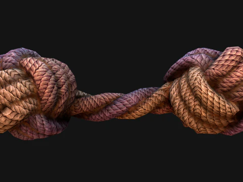 Pets Cats and Dogs Rope for Gnawing Chew Toy 3D Model