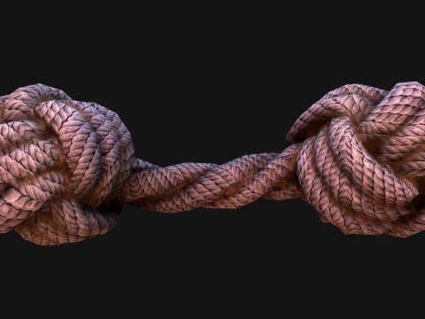 Pets Cats and Dogs Rope for Gnawing Chew Toy 3D Model