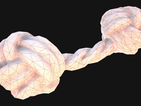 Pets Cats and Dogs Rope for Gnawing Chew Toy 3D Model