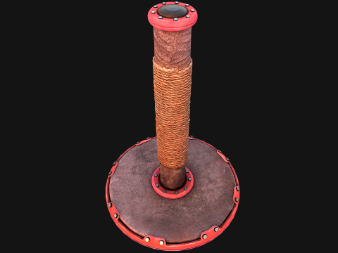 Cat Scratching Pet Post Zoo Furniture 3Dモデル