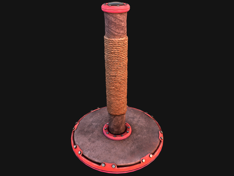 Cat Scratching Pet Post Zoo Furniture 3D 模型