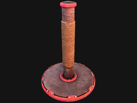Cat Scratching Pet Post Zoo Furniture 3D 模型