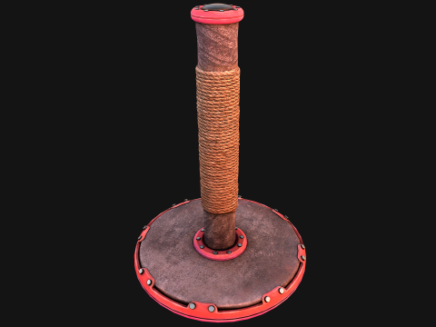 Cat Scratching Pet Post Zoo Furniture 3D 模型