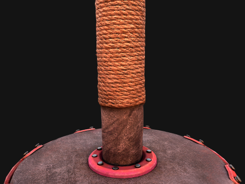 Cat Scratching Pet Post Zoo Furniture 3D 模型