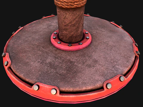 Cat Scratching Pet Post Zoo Furniture Set 3D Model