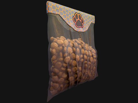 狗宠物猫干粮 3D 模型