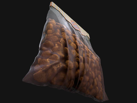 Dog Pet Cat Dry Food 3D Model