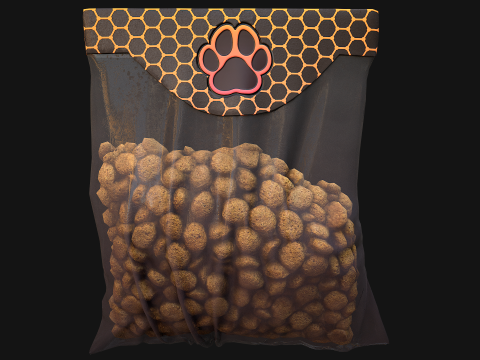 Pet Food Cookies Treats For Pets Cats Dogs 3D Model