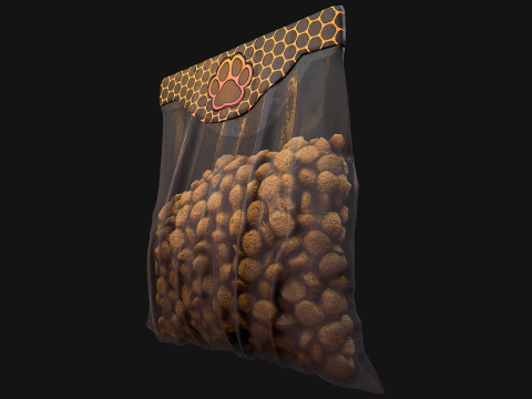 Pet Food Cookies Treats For Pets Cats Dogs 3D Model