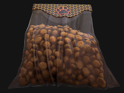 Pet Food Cookies Treats For Pets Cats Dogs 3D Model