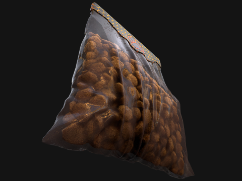 Pet Food Cookies Treats For Pets Cats Dogs 3D Model
