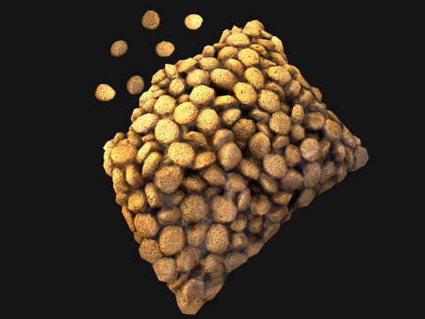 Pet Food Cookies Treats For Pets Cats Dogs 3D Model