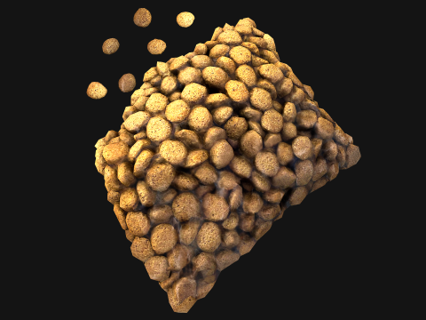 Dry Food for Pet Cat Dog Animal 3D Модель