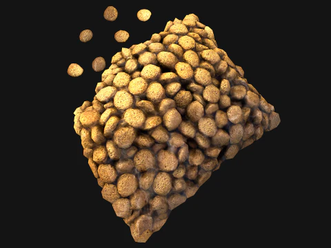 Dry Food for Pet Cat Dog Animal 3D Model