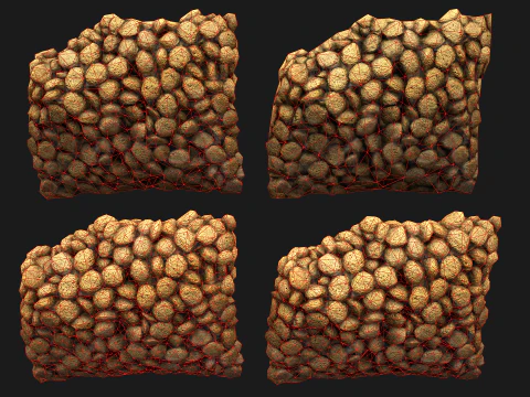 Dry Food for Pet Cat Dog Animal 3D Model