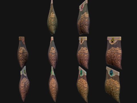 Dry Food for Pet Cat Dog Animal 3D Модель