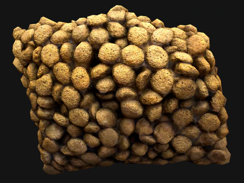 Dry Food for Pet Cat Dog Animal 3D Model