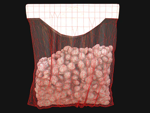 Dry Food for Pet Cat Dog Animal 3D Model