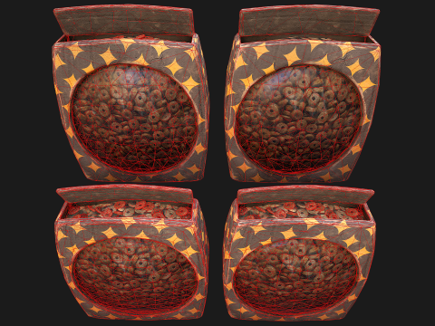Dog Cat Pet Food Cookies Cereals Packaging Model 3D