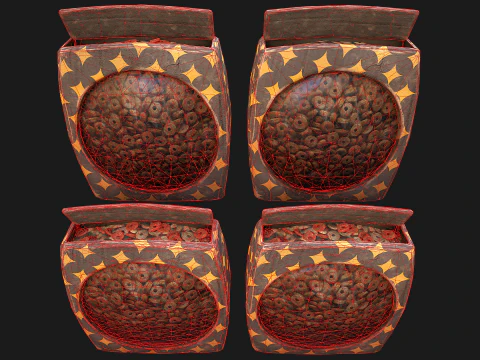 Dog Cat Pet Food Cookies Cereals Packaging 3D Model