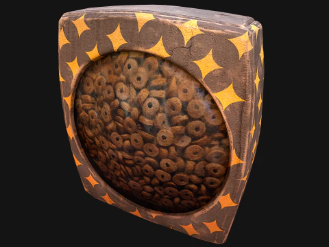 Dog Cat Pet Food Cookies Cereals Packaging 3D Model
