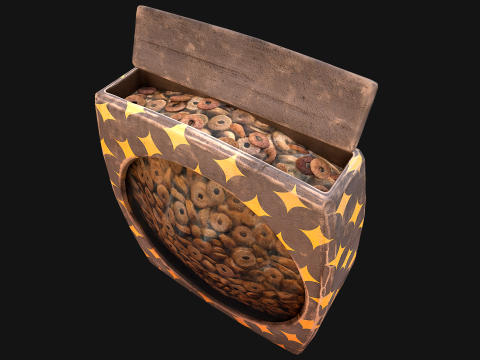 Dog Cat Pet Food Cookies Cereals Packaging Model 3D