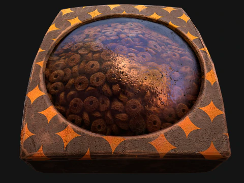 Dog Cat Pet Food Cookies Cereals Packaging 3D Model